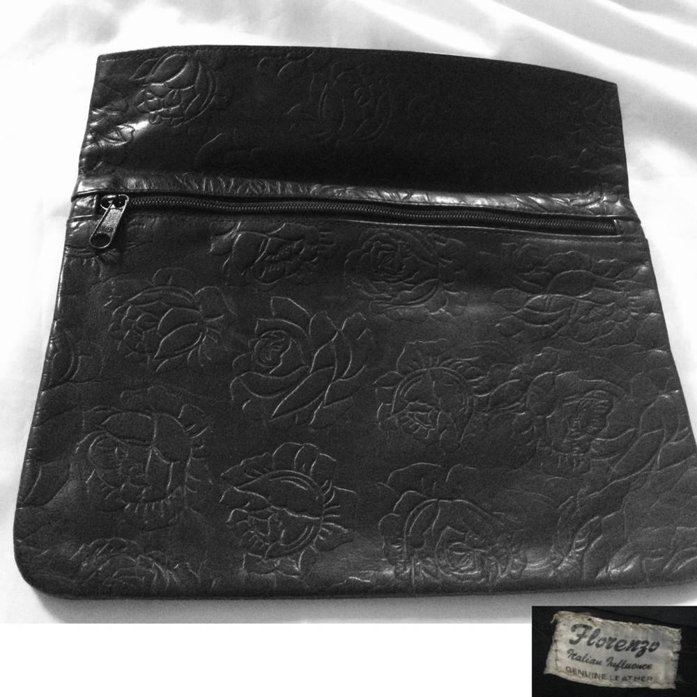 Vintage leather clutch - Picture 2 of 6
